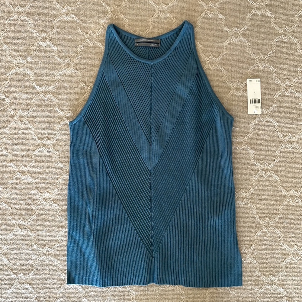 NWT Anthropologie Teal Tank Top